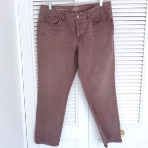 LOFT Women's Boyfriend Jeans in Mauve